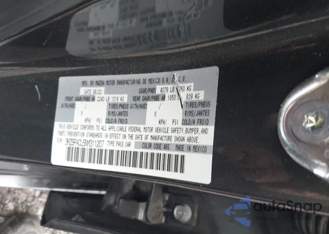 2022 Mazda Mazda3 Preferred z USA, uszkodzony, nr VIN 3MZBPACL6NM311207